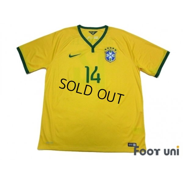 Photo1: Brazil 2014 Home Shirt #14 Maxwell