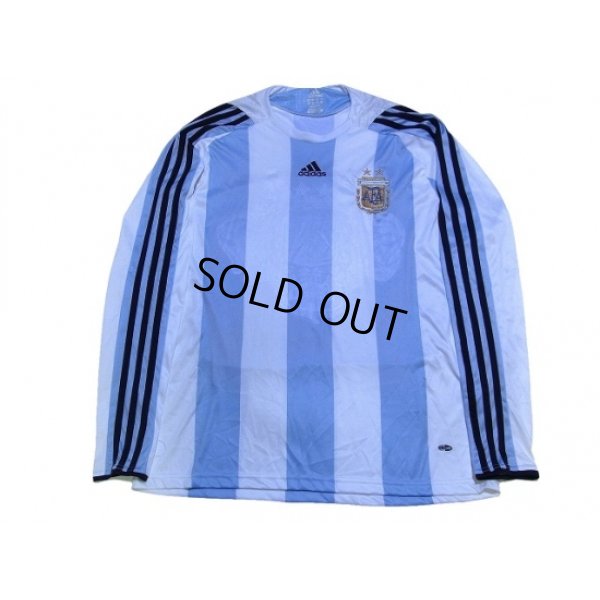 Photo1: Argentina 2008 Home Long Sleeve Shirt