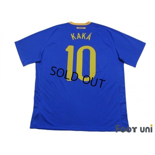 Photo2: Brazil 2010 Away Shirt #10 Kaka