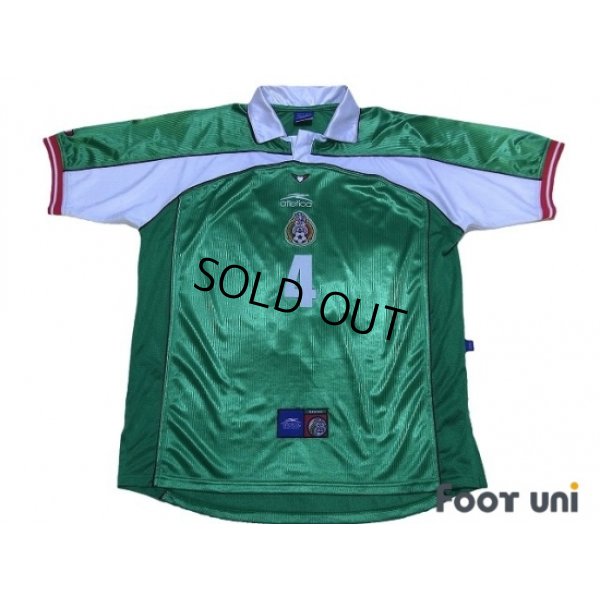 Photo1: Mexico 2000 Home Shirt #4 Marquez
