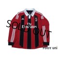 AC Milan 2012-2013 Home Long Sleeve Shirt #92 El Shaarawy
