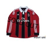 AC Milan 2012-2013 Home Long Sleeve Shirt #92 El Shaarawy