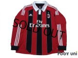 AC Milan 2012-2013 Home Long Sleeve Shirt #92 El Shaarawy