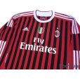 Photo3: AC Milan 2011-2012 Home Long Sleeve Shirt #9 Inzaghi Scudetto Patch/Badge w/tags