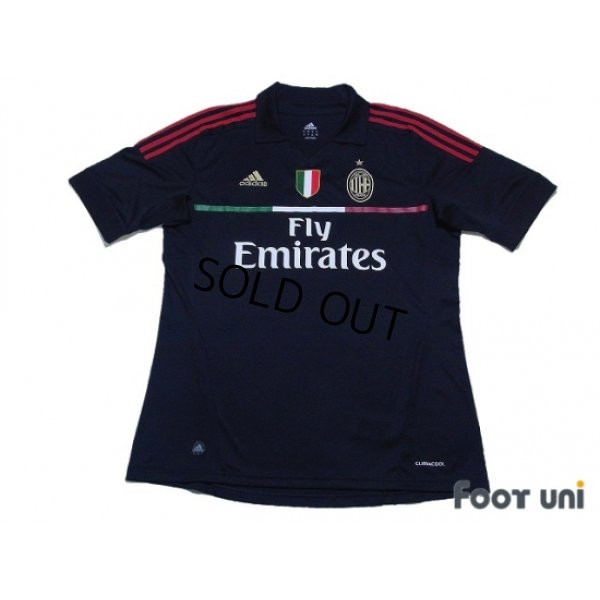 Photo1: AC Milan 2011-2012 3rd Shirt #7 Pato Scudetto Patch/Badge
