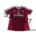 AC Milan 2011-2012 Home Shirt #27 Prince Boateng Scudetto Patch/Badge Respect Patch/Badge