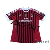AC Milan 2011-2012 Home Shirt #27 Prince Boateng Scudetto Patch/Badge Respect Patch/Badge