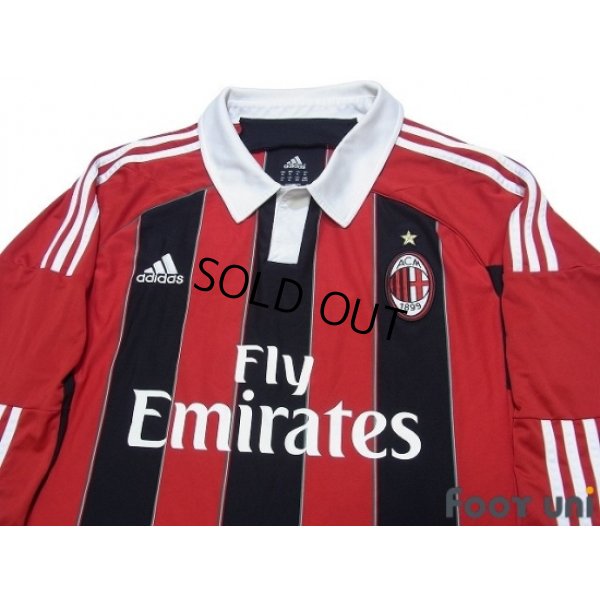 Photo3: AC Milan 2012-2013 Home Long Sleeve Shirt #92 El Shaarawy