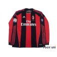 Photo1: AC Milan 2010-2011 Home Player Long Sleeve Shirt #99 Cassano Serie A Tim Patch/Badge (1)
