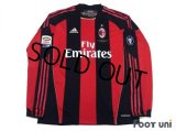 AC Milan 2010-2011 Home Player Long Sleeve Shirt #99 Cassano Serie A Tim Patch/Badge
