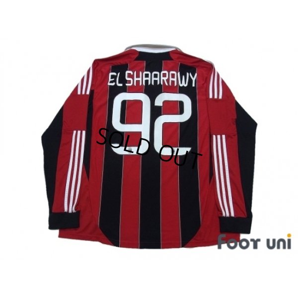 Photo2: AC Milan 2012-2013 Home Long Sleeve Shirt #92 El Shaarawy