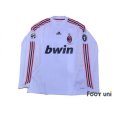 Photo1: AC Milan 2008-2009 Away Player Long Sleeve Shirt #7 Pato Lega Calcio Serie A Patch/Badge UEFA Champions League Trophy Patch/Badge-7 (1)