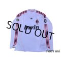 AC Milan 2008-2009 Away Player Long Sleeve Shirt #7 Pato Lega Calcio Serie A Patch/Badge UEFA Champions League Trophy Patch/Badge-7
