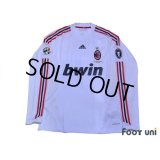 AC Milan 2008-2009 Away Player Long Sleeve Shirt #7 Pato Lega Calcio Serie A Patch/Badge UEFA Champions League Trophy Patch/Badge-7