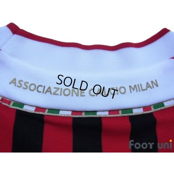 Photo7: AC Milan 2011-2012 Home Long Sleeve Shirt #9 Inzaghi Scudetto Patch/Badge w/tags