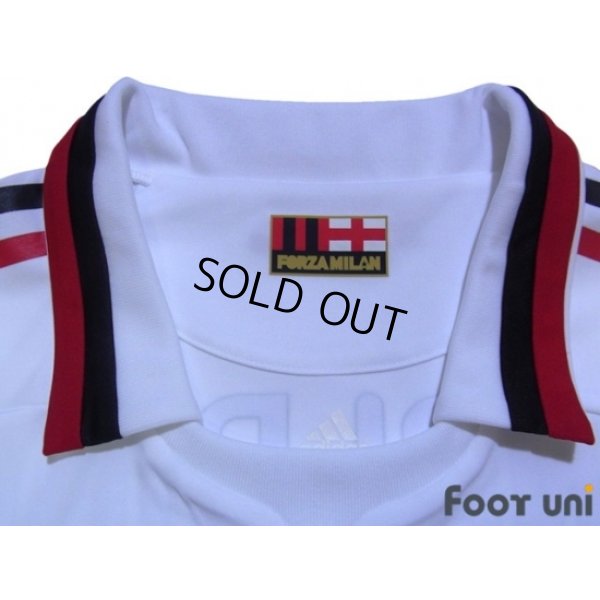 Photo5: AC Milan 2009-2010 Away Player Long Sleeve Shirt #80 Ronaldinho Lega Calcio Serie A Patch/Badge Champions League Trophy Patch/Badge