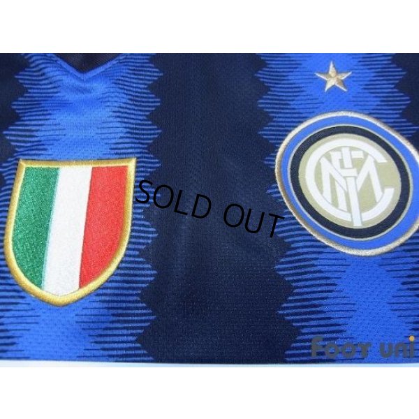 Photo5: Inter Milan 2010-2011 Home Long Sleeve Shirt Scudetto Patch/Badge