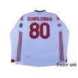 Photo2: AC Milan 2009-2010 Away Player Long Sleeve Shirt #80 Ronaldinho Lega Calcio Serie A Patch/Badge Champions League Trophy Patch/Badge (2)