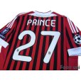 Photo4: AC Milan 2011-2012 Home Shirt #27 Prince Boateng Scudetto Patch/Badge Respect Patch/Badge