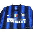 Photo3: Inter Milan 2010-2011 Home Long Sleeve Shirt Scudetto Patch/Badge