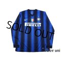 Inter Milan 2010-2011 Home Long Sleeve Shirt Scudetto Patch/Badge
