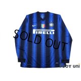 Inter Milan 2010-2011 Home Long Sleeve Shirt Scudetto Patch/Badge