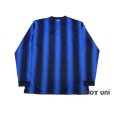 Photo2: Inter Milan 2010-2011 Home Long Sleeve Shirt Scudetto Patch/Badge (2)