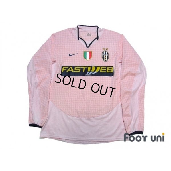 Photo1: Juventus 2003-2004 Away Long Sleeve Shirt Scudetto Patch/Badge