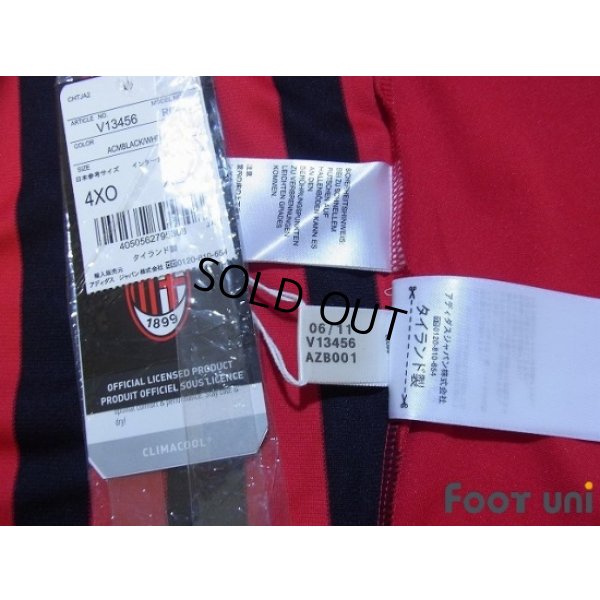 Photo8: AC Milan 2011-2012 Home Long Sleeve Shirt #9 Inzaghi Scudetto Patch/Badge w/tags