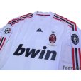 Photo3: AC Milan 2008-2009 Away Player Long Sleeve Shirt #7 Pato Lega Calcio Serie A Patch/Badge UEFA Champions League Trophy Patch/Badge-7