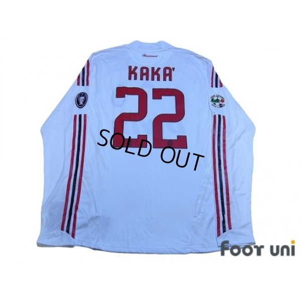 Photo2: AC Milan 2008-2009 Away Player Long Sleeve Shirt #22 Kaka FIFA Club World Cup Champions Patch w/tags