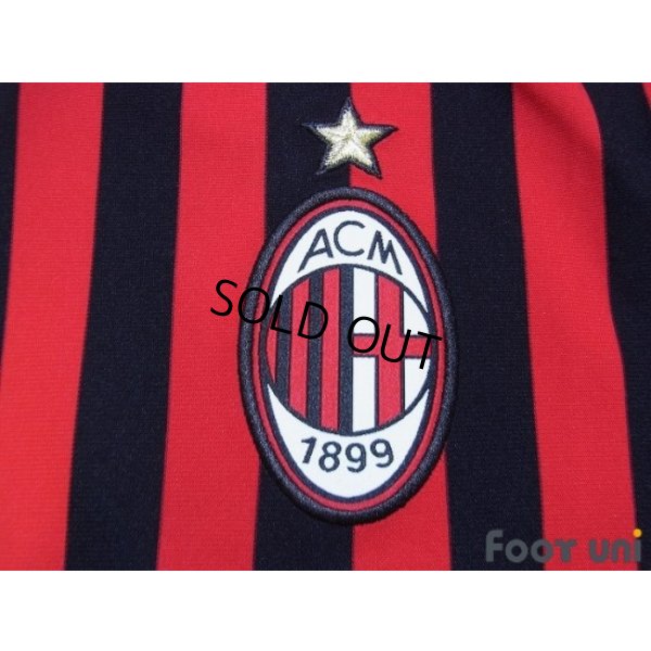 Photo6: AC Milan 2011-2012 Home Shirt #27 Prince Boateng Scudetto Patch/Badge Respect Patch/Badge