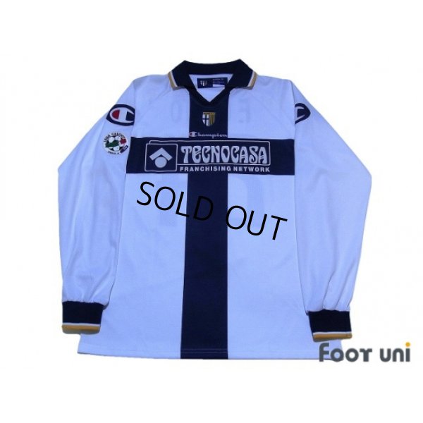 Photo1: Parma 2005-2006 Home Long Sleeve Shirt #24 F.Couto Lega Calcio Serie A Tim Patch/Badge