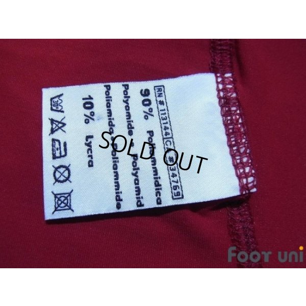 Photo7: AS Roma 2010-2011 Home Long Sleeve Shirt #10 Totti Champions League Patch/Badge + Respect Patch/Badge