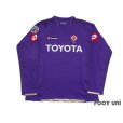 Photo1: Fiorentina 2007-2008 Home Player Long Sleeve Shirt #10 Mutu Lega Calcio Serie A Patch/Badge (1)