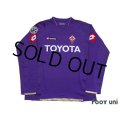 Fiorentina 2007-2008 Home Player Long Sleeve Shirt #10 Mutu Lega Calcio Serie A Patch/Badge