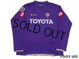 Fiorentina 2007-2008 Home Player Long Sleeve Shirt #10 Mutu Lega Calcio Serie A Patch/Badge