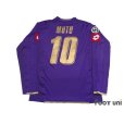 Photo2: Fiorentina 2007-2008 Home Player Long Sleeve Shirt #10 Mutu Lega Calcio Serie A Patch/Badge (2)