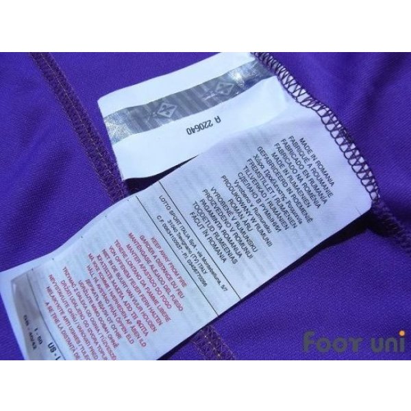 Photo7: Fiorentina 2008-2009 Home Long Sleeve Shirt #11 Gilardino Lega Calcio Serie A Tim Patch/Badge