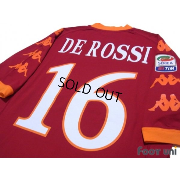 Photo4: AS Roma 2010-2011 Home Shirt #16 De Rossi Serie A Tim Patch/Badge w/tags