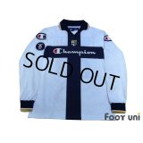 Parma 2004-2005 Home Long Sleeve Shirt #26 Ferronetti UEFA Cup Patch/Badge