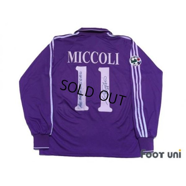 Photo2: Fiorentina 2004-2005 Home Long Sleeve Shirt #11 Miccoli Lega Calcio Serie A Patch/Badge