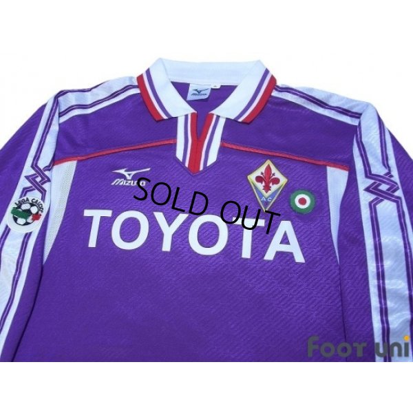 Photo3: Fiorentina 2001-2002 Home Long Sleeve Shirt #38 Bartolucci Lega Calcio Patch/Badge + Coppa Italia Patch/Badge