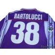 Photo4: Fiorentina 2001-2002 Home Long Sleeve Shirt #38 Bartolucci Lega Calcio Patch/Badge + Coppa Italia Patch/Badge