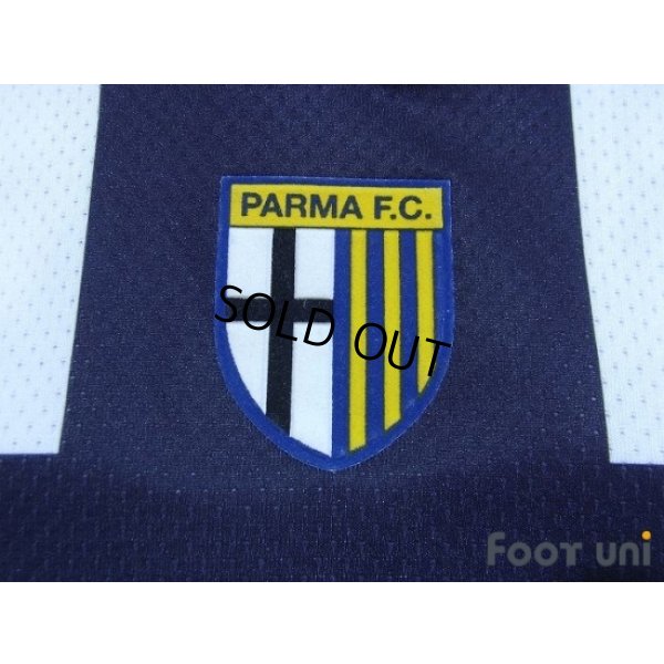 Photo6: Parma 2004-2005 Home Long Sleeve Shirt #26 Ferronetti UEFA Cup Patch/Badge