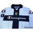 Photo3: Parma 2004-2005 Home Long Sleeve Shirt #26 Ferronetti UEFA Cup Patch/Badge