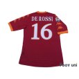 Photo2: AS Roma 2010-2011 Home Shirt #16 De Rossi Serie A Tim Patch/Badge w/tags (2)