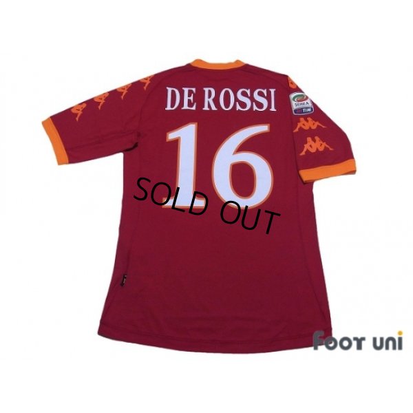 Photo2: AS Roma 2010-2011 Home Shirt #16 De Rossi Serie A Tim Patch/Badge w/tags