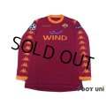 AS Roma 2010-2011 Home Long Sleeve Shirt #10 Totti Champions League Patch/Badge + Respect Patch/Badge