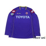 Fiorentina 2008-2009 Home Long Sleeve Shirt #11 Gilardino Lega Calcio Serie A Tim Patch/Badge